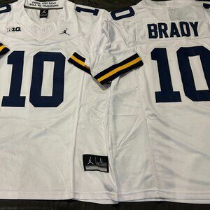 Jordan Brand MICHIGAN WOLVERINES TOM BRADY Mens JERSEY Sz M,L,XL,2X NWT PATRIOTS